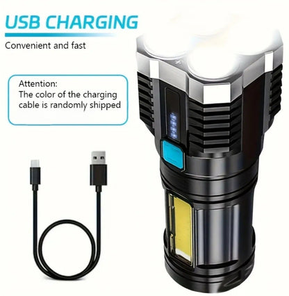 LED Rechargeable Flashlight (2 pack)