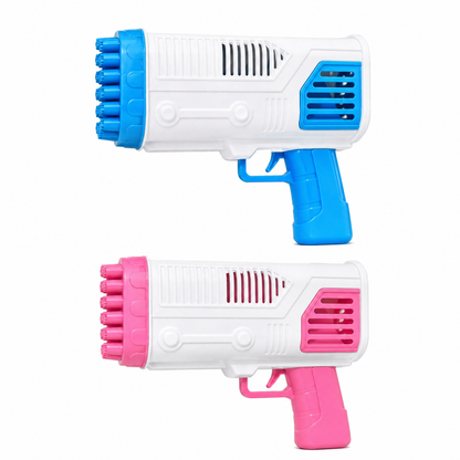 Light-Up Bubble Maker Blaster with Bubble Solution (2 Pack)