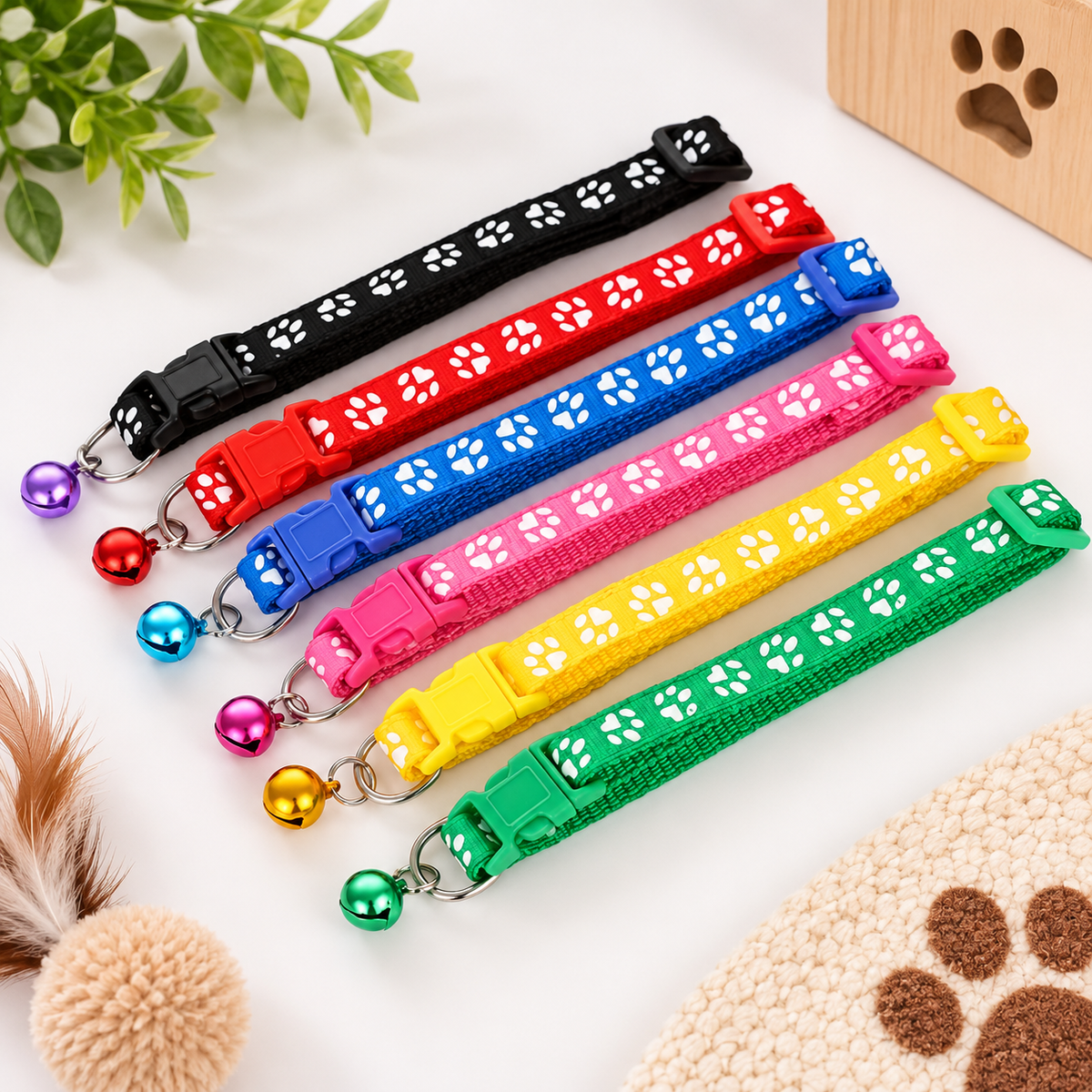 30-Piece Cat Toy Set – Tunnel, 2 Collars