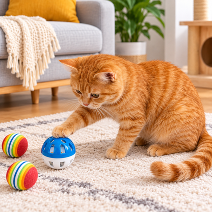 30-Piece Cat Toy Set – Tunnel, 2 Collars