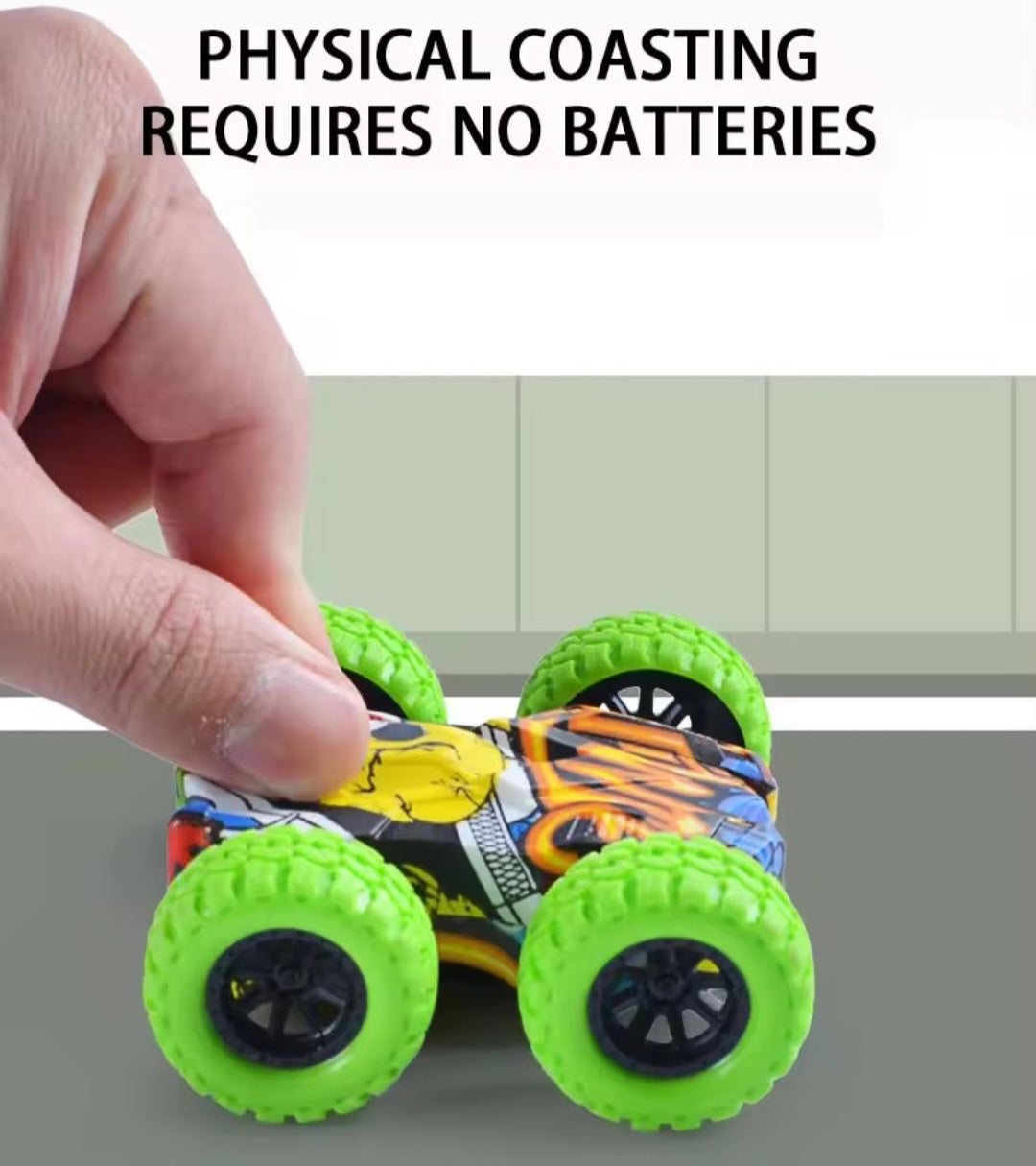 Double sided tumbling car (2 pack)