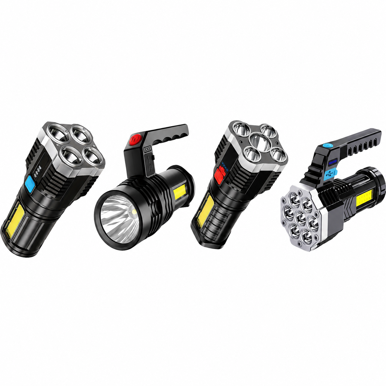 LED Rechargeable Flashlight (2 pack)
