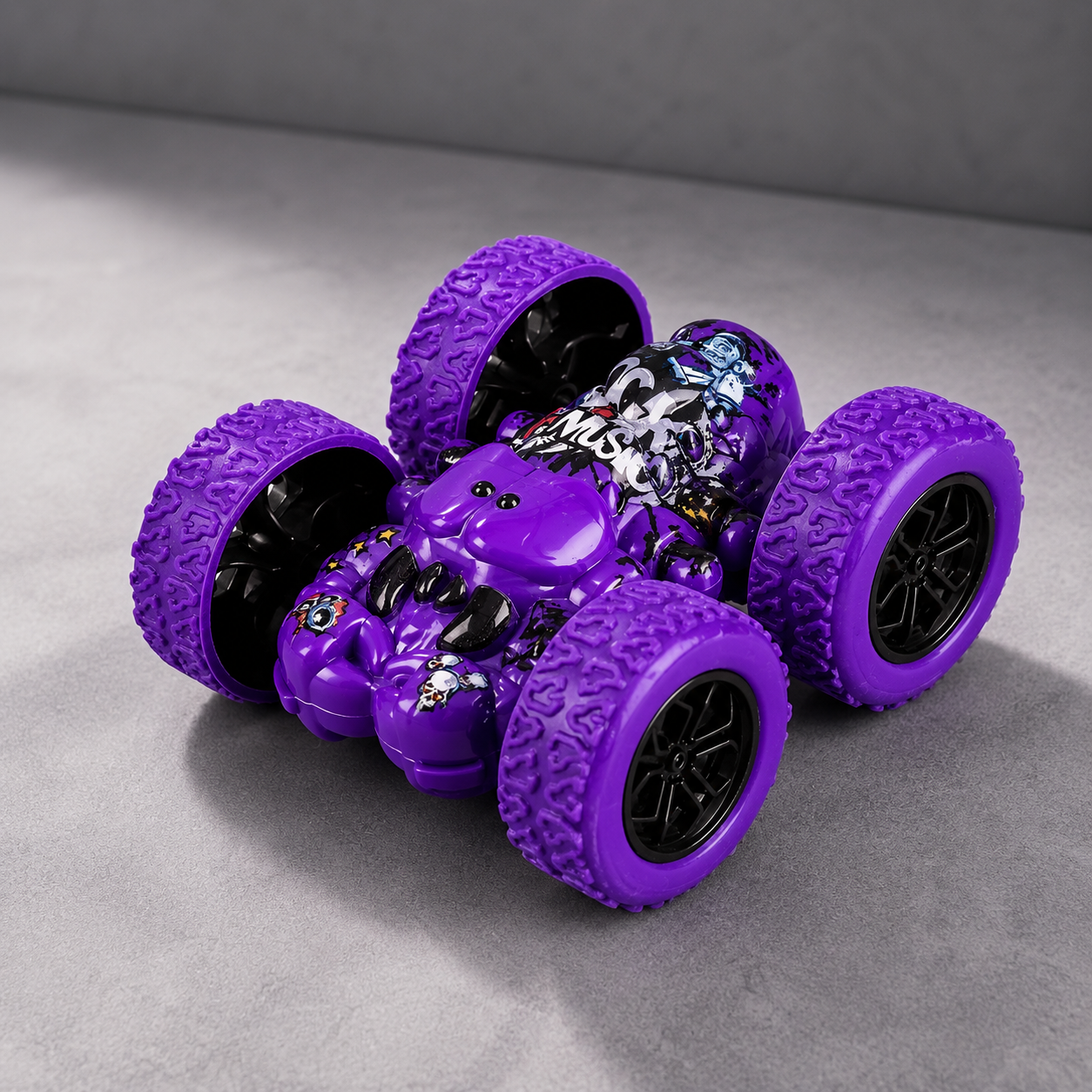Double sided stunt toy car, Lobster or Scorpio (2 pack)