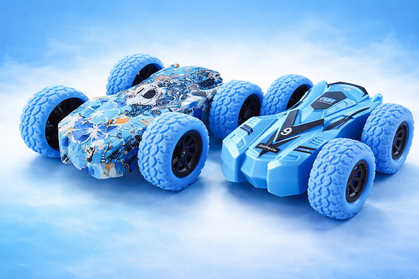 Double sided tumbling car (2 pack)