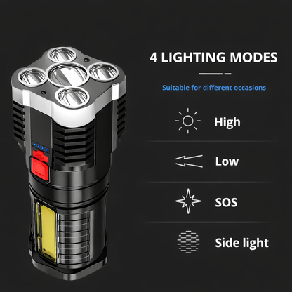 LED Rechargeable Flashlight (2 pack)