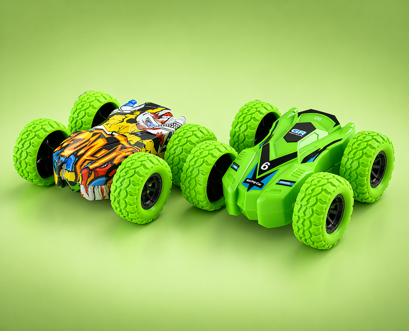Double sided tumbling car (2 pack)